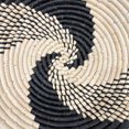 thumbnail image 5 of DecMode Black Seagrass Handmade Spiral Basket Plate Wall Decor (3 Count), 5 of 11