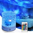 thumbnail image 5 of Snmubt Ambient Light Ambient Night Light Gift Bedroom Bedside Lamp Flame Table Lamp Rotating Night Projection Light Smart (White), 5 of 9