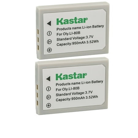 Image of Kastar 2-Pack Battery Replacement for PREMIER DM-6331 DM-5331 DS-4330 DS-4331 DS-4341 DS-4346 DS-5080 DS-5330 DS-5341 DS-6330 DS-6340 DS-T5 SL-6 SL-63 Sealife Reefmaster DC 500 Cameras