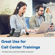 Telephone Training Adapter Y Splitter for RJ9 Headset or Handset Phone Splitter Compatible with Cisco, Yealink, Avaya, Plantronics, Polycom, ShoreTel, NEC, Aastra, Nortel, Mitel and Other IP Phones