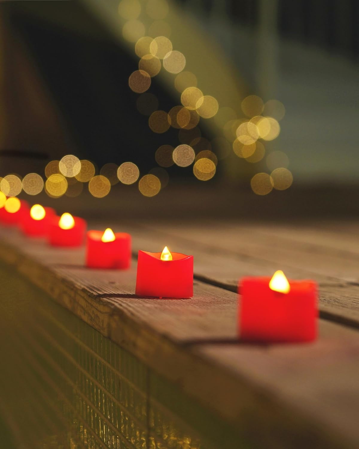 12Pcs Flickering Flameless Candle Battery Operated, 200+Hours Fake Electric LED Tea Lights for Votive, Centerpiece Table Decorations, Wedding, Aniversary, Halloween, Christmas