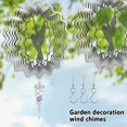 thumbnail image 1 of Muyoka 3D Wind Spinner 11.8 pulgadas grandes campanas de viento de colibrí con gancho en forma de S esculturas de viento colgantes de metal jardín atrapavientos en espiral para patio al aire libre bal Muyoka Hogar, 1 of 7