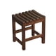 thumbnail image 2 of Banco de ducha, taburete de ducha, reposapiés, silla de baño impermeable, taburete de baño, asiento esquinero para bañera, afeitado de piernas Marrón oscuro, 2 of 9