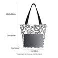 thumbnail image 3 of Hirioo Hand Drawn Snake for Women's Casual Shoulder Tote Bag Handbag For Women Work College Travel Business Shopping, 3 of 8