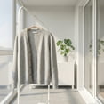 thumbnail image 2 of Unique Bargains 2Pcs Wood Nonslip Rope Durable Hangers Gold, 2 of 6