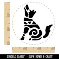 thumbnail image 2 of Southwestern Style Tribal Coyote Wolf Dog Self-Inking Rubber Stamp Ink Stamper - Sky Blue Ink - Small 3/4 Inch, 2 of 7