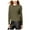 Green - dustyolive, variant on bar III Womens Chiffon Trimmed Knit Sweater, Black, XX-Large