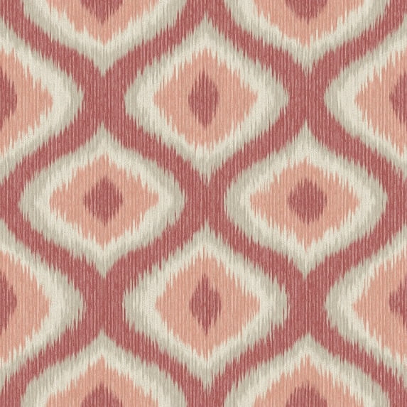 A-Street Prints by Brewster 2697-78014 Abra Pink Ogee Wallpaper