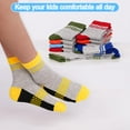 thumbnail image 4 of Boys Crew Socks Novelty Plaid Kids Multiple Colour Elastic Mid Cut Toddler Socks Fashion Casual Breathable Boy Sport Socks 12 Pairs for 2-14 Years Children, 4 of 6