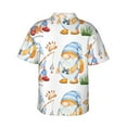 thumbnail image 3 of Haiem Gnome Camping Fishing Printed Hawaiian Shirt for Men - Men’s Casual Beach Summer Shirts - Stretch Fabric with Modern Fit-Medium, 3 of 9