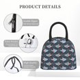 thumbnail image 4 of Disketp Shark Wearing Swim Ring Bolsa Térmica para Almuerzo, Lonchera con Abertura Amplia y Gran Capacidad, Organizador Reutilizable para Mujeres, Hombres y Adultos, 4 of 6