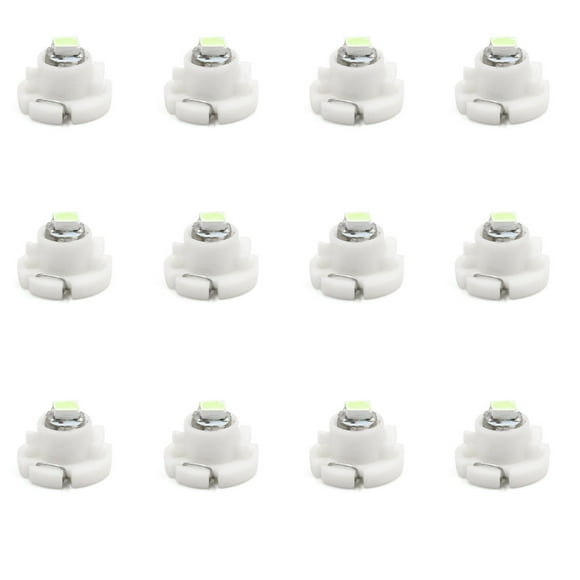 12Pzas Tablero Interior Bombilla T4.2 12V 1206-SMD LED Azul Hielo Coche