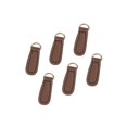 thumbnail image 1 of serony 6x Zipper Pull Tab Fixer Zipper Tags Leather DIY Craft for Boot Bag Backpack Coffee, 1 of 8