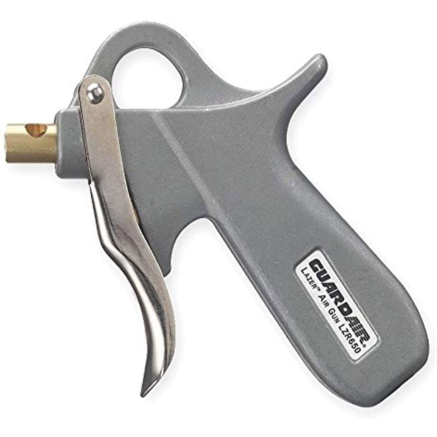 Guardair LZR650 Air Blow Gun: Venturi Nozzle, Pistol Grip 1/4 NPT, Aluminum
