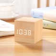 thumbnail image 2 of ACDANC Alarm Clock,Night Glow Digital Clock,Temperature Display Bedside Clock,Black, 2 of 5