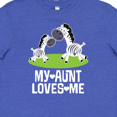 thumbnail image 4 of Inktastic My Aunt Loves Me Zebra Zoo Animal Youth T-Shirt, 4 of 5