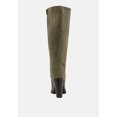 thumbnail image 5 of STREET-SLAY Antique Eyelets lace up Knee Boots In Olive, 5 of 6