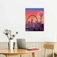 thumbnail image 2 of COMIO Las Vegas Vintage Travel Posters Ferris Wheel for Bedroom Wall Decor Canvas Wall Art, 2 of 4