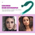 thumbnail image 5 of 3 rollos trenzas largas cabello preconedado de trenzas estiradas extensiones de cabello de seda a baja temperatura para trenzas, 5 of 5