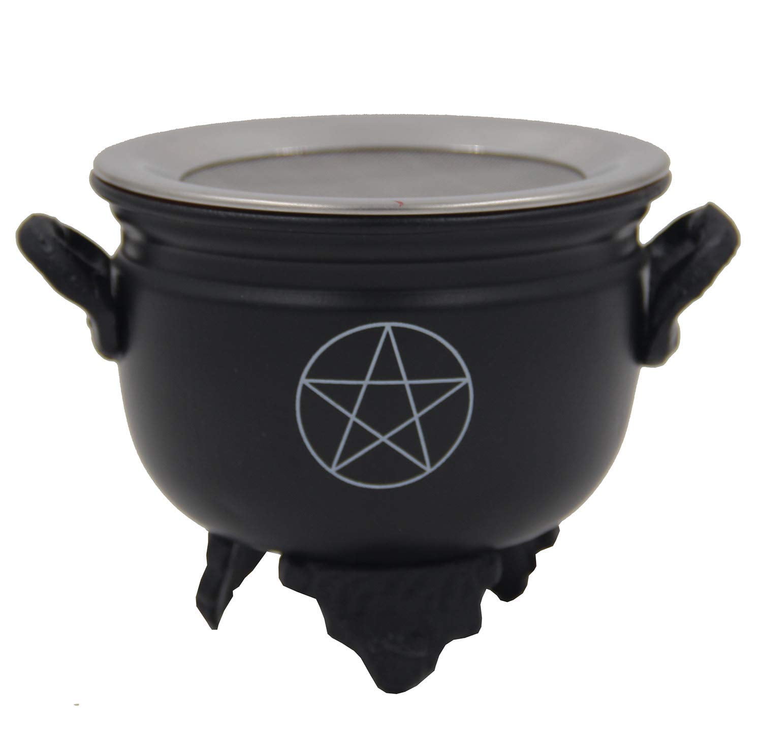 Dharmaobjects Large Metal Charcoal Screen Incense Burner (Pentacle