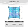thumbnail image 3 of Home Decoration Outdoor Mermaid Scales Throw Pillow Cover Case Velvet border pillowcase Decorative Cushion for Couch Bed（Without pillow core）, 3 of 6