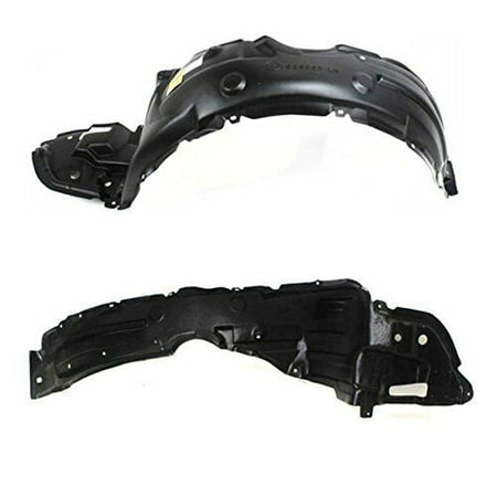 Driver Passenger Side Fender - Parts N Go 2009-2010 Toyota Corolla Front Driver & Passenger Side Fender Liner Left/Right Hand Splash Guard - TO1248149, 5387602260