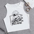 thumbnail image 4 of Top corto sin mangas de Anime japonés, camiseta de Jujutsu Kaisen, camisetas de Gojo Satoru, camisetas recortadas de Yuji Itadori, 4 of 4