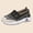 Black, variant on BRGZLK Women's Orthopedic Walking Shoes Trendy Novelty Hollow Out Lightweight Loose Fit Casual Mesh Slip On Flats Woven Breathable Soft Sole Sneakers Pink 7.5