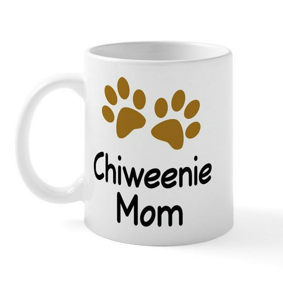 CafePress - Cute Chiweenie Mom Mug - 11 oz Ceramic Mug - Novelty Coffee Tea Cup