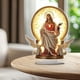 thumbnail image 5 of Decoración acrílica de escritorio de San Benito | Elegante simbolismo religioso bohemio | Diseño envolvente con detalles delicados | Protección espiritual | Regalo de decoración para el hogar,, 5 of 6