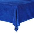 thumbnail image 4 of Unique Bargains 1 Pack Rectangle Tablecloth, Velvet Washable Table Cover for Wedding or Banquet Blue 160x260cm, 4 of 5