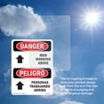 thumbnail image 6 of Men Working Above Bilingual OSHA Danger Aluminum Sign 18 Inch x 12 Inch - 10 Pack, 6 of 8