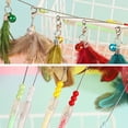 thumbnail image 4 of Cat Toy Wand Interactive Faux Feather Kitten Play Wand Cat Stick Toy with Bell, 4 of 10