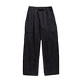 thumbnail image 4 of Men Elastic Waist Pants Men Outdoor Pants Loose Fit Quick Dry Windproof Solid Color Double Side Pockets Autumn Cargo Pants for Tourism Climbing, 4 of 7
