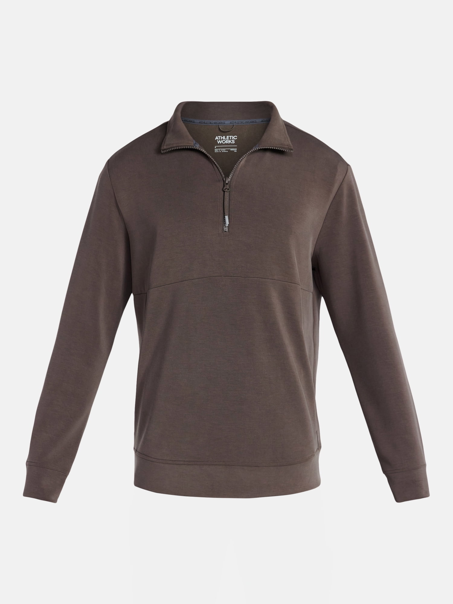 Athletic Works Men's Scuba Knit Quarter Zip Sweatshirt, Sizes S-3XL