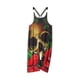 thumbnail image 4 of Txlixc Tirantes impresos de Halloween para mujeres, overoles holgados de cuello en u Txlixc moda, 4 of 9
