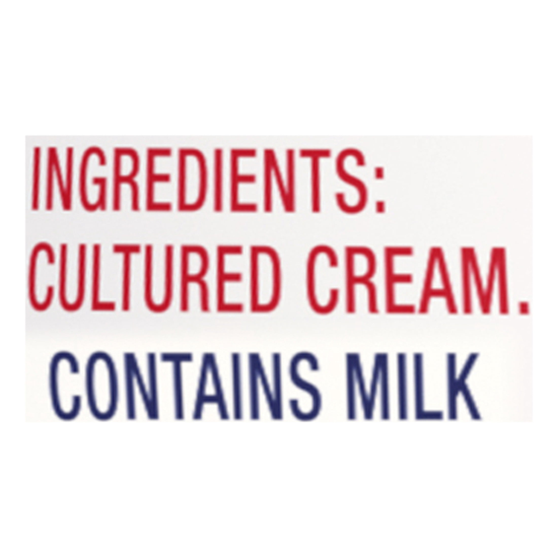Daisy Pure and Natural Sour Cream, 8 oz Tub (Refrigerated)
