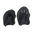 thumbnail image 3 of Paletas de natación, suministros para remos de natación, guantes de entrenamiento físico prácticos, aletas de mano para niños, adultos, hombres y Negro, 3 of 8
