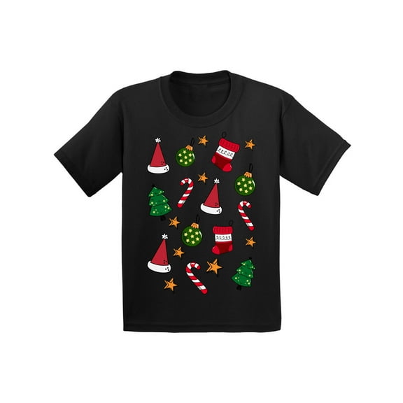 Awkward Styles Christmas T-Shirt for Boys Girls Xmas Pattern Toddler Shirt