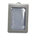 thumbnail image 1 of lionlar Holder Card Sleeve Card Case Soft Reusable with Clear Window Vertical Type Gray, 1 of 9