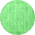 thumbnail image 1 of Ahgly Company Indoor Round Persian Emerald Green Traditional Area Rugs, 3' Round, 1 of 4