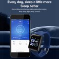thumbnail image 2 of Touch Smart Bracelet Fitness Tracker Monitor de ritmo cardíaco Reloj deportivo (Azul), 2 of 8