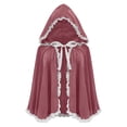 thumbnail image 2 of FNFYFH Velvet Hood Cape Halloween Short Cloak Fairytale Costume Christmas Gifts, 2 of 6