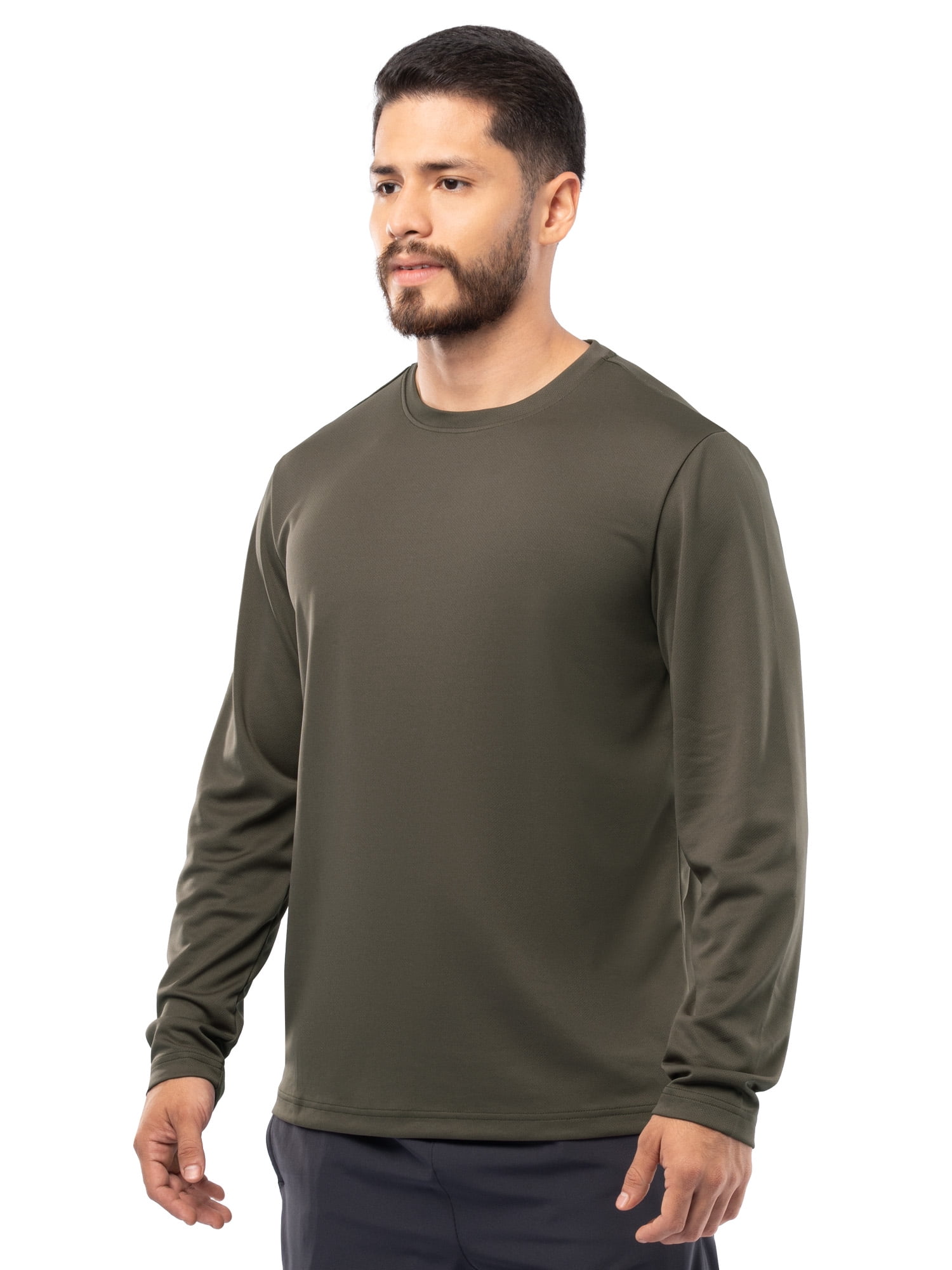 Athletic Works Men's Core Active Long Sleeve T-Shirt, Sizes S-5XL