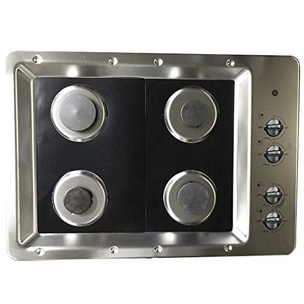 Premium Plus Heat Resistant Range Burner Cover, Black