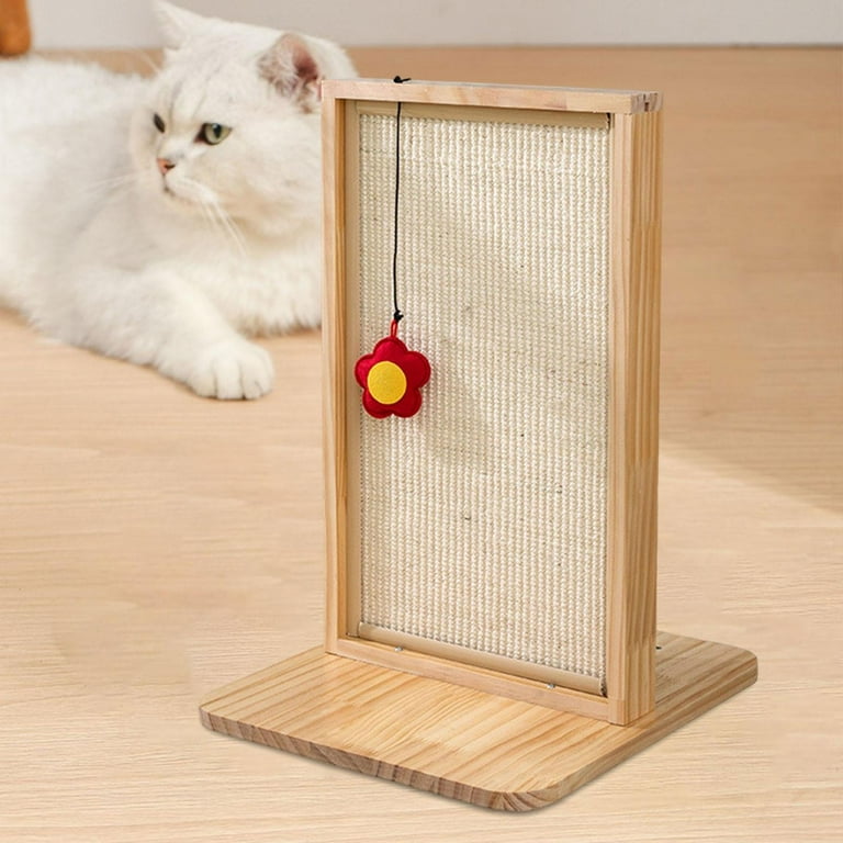 Angled sisal cat deals scratcher