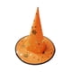 thumbnail image 5 of Sombrero de bruja de Halloween, sombrero de hechicera gótica de ala ancha, sombrero puntiagudo cómodo para Naranja, 5 of 9