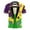 D_Multicolor, variant on Carnival Tops for Men Women Novelty 3D Print Crew Neck Shirt Short Sleeve Loose Casual Fashion Blouses Multicolor XXXL