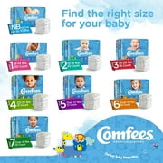 Comfees Newborn Tab Closure Disposable Baby Diapers, 42 Count