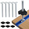 thumbnail image 3 of T Track Bolts Knob Kit Miter Track Sliding Nut T-Slider T Slot T Bolt for Woodworking Jigs Fixtures Tools Kit,10 * Lawn Mower Handle Bolts, 3 of 6